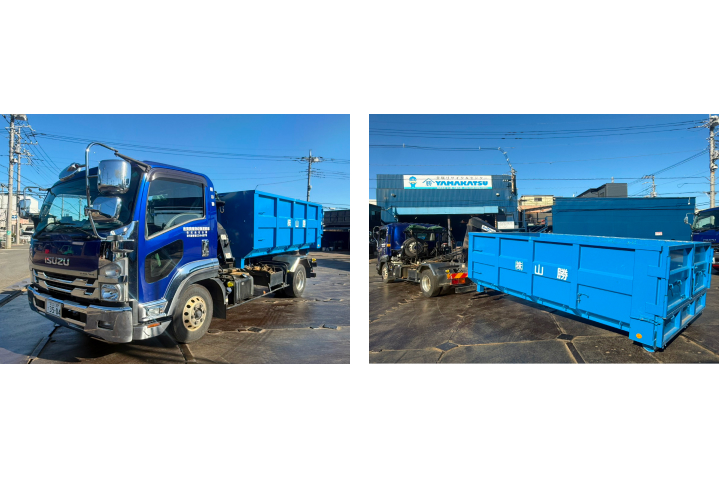 画像：4tアームロール車